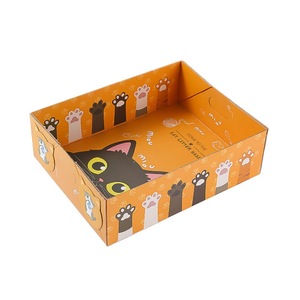 Disposable Cat <b>Litter</b> <b>Box</b> Extra <b>Large</b> Foldable Portable Semi Enclosed Rectangle Pet Supplies Green Orange Pink - Product Image 3