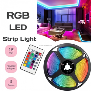 App-besturing en afstandsbediening muziekgeluidbesturing 5m digitale slimme RGBIC 5050 adresseerbare IP20 koperen <span class=keywords><strong>RGB</strong></span> <span class=keywords><strong>LED</strong></span>-stripverlichting 24V - Product Image 5