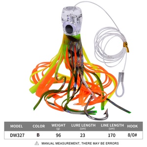 Gros bon marché de 9 pouces pour la pêche en haute mer grands leurres Marlin leurres de pêche au gros leurres de poulpe - Product Image 6