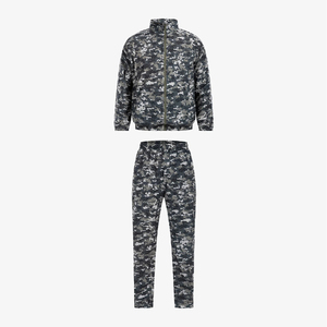 <span class=keywords><strong>Chándal</strong></span> con estampado de camuflaje para <span class=keywords><strong>hombre</strong></span>: conjunto de chaqueta y pantalones con cremallera de inspiración <span class=keywords><strong>militar</strong></span> para un estilo Atlético vanguardista - Product Image 1