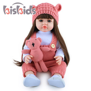 Baby Doll Realista 24 pulgadas 60cm Baby <span class=keywords><strong>Reborn</strong></span> Kit completo de silicona <span class=keywords><strong>Reborn</strong></span> Doll <span class=keywords><strong>para</strong></span> regalo de cumpleaños - Product Image 3