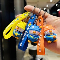 Porte-clés Poupée de dessin animé en forme de sac à dos, Pendentif de sac à main, Cadeau d'activité, Logo imprimé, Cadeaux de maternelle
