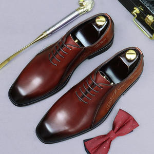 High-quality business Oxford shoes for <b>men</b>, stitched and laced <b>men's</b> leather shoes handcrafted <b>Men's</b> leather <b>Dress</b> Shoes&Oxfords - Product Image 1