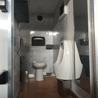 Ensemble complet de salle de bain préfabriquée de luxe pour l'extérieur, unité de salle de bain mobile, toilettes, remorque, salle de bain portable avec douche