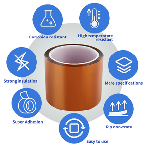 Chịu nhiệt độ cao vật liệu cách điện Silicone duy nhất nhiệt nhiệt polyimide băng cho thăng hoa mẫu miễn phí Masking - Product Image 6