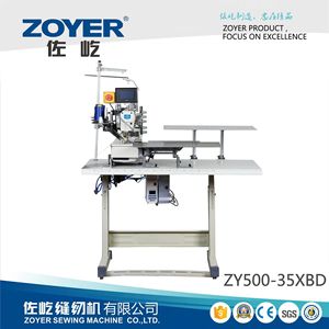 Zoyer <b>Automatic</b> Coverstitch <b>Machine</b> Flat Bed High Productivity T-Shirt Hem <b>Sewing</b> Equipment - Product Image 4