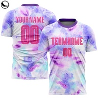 Camisetas de Fútbol Retro 2020-2021 de Calidad Tailandesa, Sublimadas en Tela de Poliéster, Cuello en V, Azules, Paquete de 12, Impresión por Transferencia de Calor, Personalizadas para Equipos