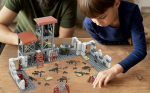 Kits de construcción de modelos de Base militar del ejército <span class=keywords><strong>WW2</strong></span>, juguetes para niños, Mini suministros militares del Ejército, armas, juegos de bloques de construcción de plástico para niños - Product Image 4