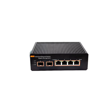 Switch Ethernet Gigabit industriel géré avec 2 ports SFP et 4 ports RJ45, ERPS Ring <20ms, double alimentation, montage sur rail DIN, -40~75°C - Product Image 2