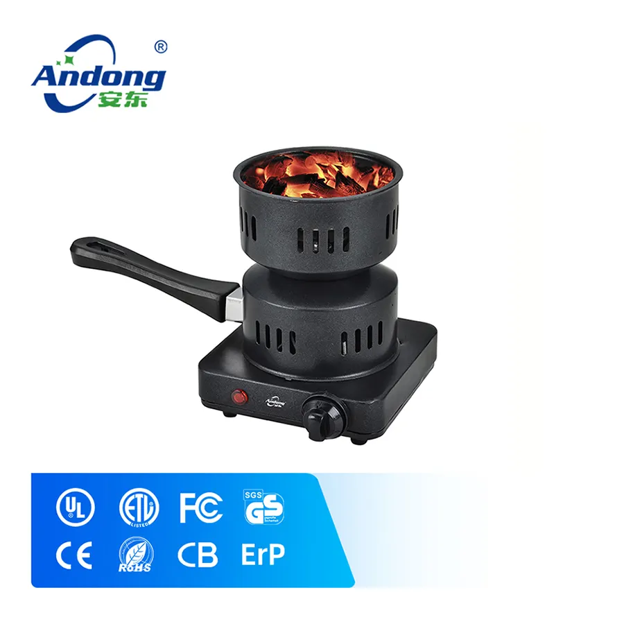 Andong Elektrische Waterpijp Plaat Houtskool Brander Draagbare Met Coil Hete Plaat Elektrische Waterpijp Kolen Starter