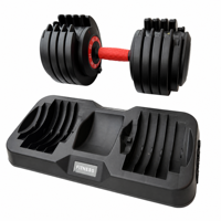Ensemble d'haltères réglables 55 lb à réglage rapide 10 niveaux, usage commercial pour la maison, la salle de sport, l'entraînement de force, équipement de fitness, approvisionnement