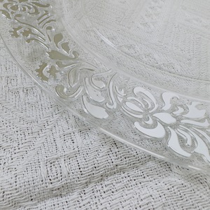 Placa de carga dorada con volantes redondos de plástico de 13 pulgadas PARA CENA con diseño de arrecife <span class=keywords><strong>Flora</strong></span> para decoración de fiesta de boda - Product Image 6