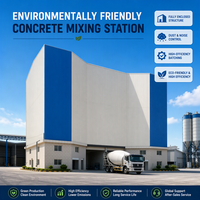 Centrale à béton écologique à économie d'énergie avec système de collecte des poussières pour l'ingénierie ferroviaire