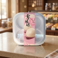 Boîtes Blister Mini PET Transparentes à 3 Cavités Jetables en Gros pour Emballage Plastique de Desserts Cuisinés, Sucre, Couvercles et Aliments pour Bébés