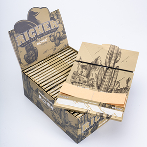 Papiers à rouler personnalisés avec logo de marque, vente en gros, accessoires pour fumeurs OEM, papier de riz non blanchi - Product Image 5