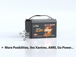 Batterie LiTime LiFePO4 avec BMS 5.0 |   CAN & RS485, IP65 |   Batterie à décharge profonde compatible <span class=keywords><strong>Victron</strong></span> - Product Image 2