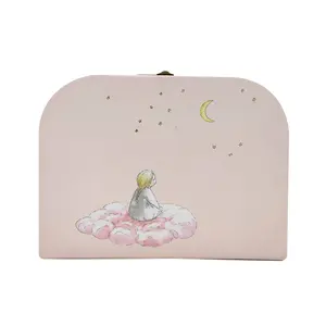 定制创意粉色小纸空迷你手提箱儿童生日礼品包装盒