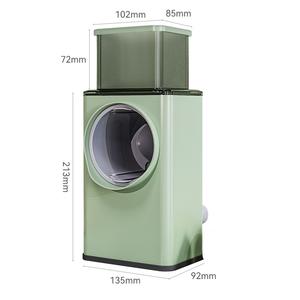 Râpe à tambour manuelle, mandoline, coupe-légumes, trancheuse, hachoir, broyeur alimentaire de cuisine pour fruits et légumes - Product Image 3