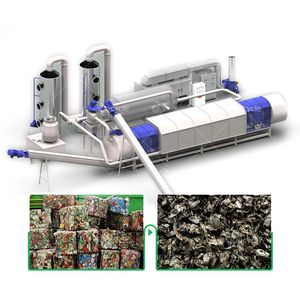 เตาเผาแบบหมุนต่อเนื่องสำหรับขยะในสวน เครื่องผลิตถ่านกัมมันต์จากชีวมวล เตาเผาสำหรับกำจัดสีจากกระป๋องอะลูมิเนียม - Product Image 2