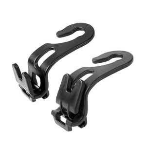 Car Headrest Hook Foldable Black ABS 10kg Load Capacity Rear <b>Seat</b> <b>Storage</b> Multi Functional Car Interior Organizer - Product Image 3