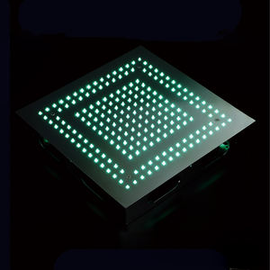 Pommeau de <span class=keywords><strong>douche</strong></span> carré avec lumière LED, salle de bain, luxe, pluie, poli, avec télécommande, 16 pouces - Product Image 4