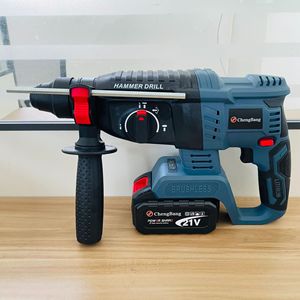 21V High <b>Power</b> Hammer Impact Drill Brushless Angle Cordless Wrench Portable Circular <b>Saw</b> Combination Tool Set - Product Image 6