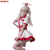 Costume d'infirmière sexy pour femme adulte pour Halloween, uniforme de médecin, jupe d'infirmière, jeu de rôle sur scène, costume d'anime
