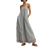 Robe de bureau ample à taille haute pour femme, manches longues, sans col, couleur unie, en polyester, pour l'automne, vente en gros
