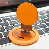 Téléphone en alliage d'aluminium écologique, compatible tablette, design pliable magnétique, logo personnalisé imprimé, vente en gros