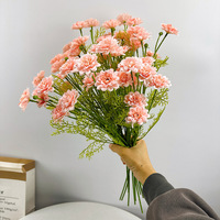 Chrysanthème Artificiel en Soie, Petite Branche, Fleurs Écologiques pour Arrangements Floraux, Décoration de Table pour Mariages et Événements