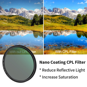 Filtro Polarizador para Lentes de Cámara Fotográfica 58mm 67mm 72mm 77mm 82mm 86mm Recubrimiento Nano Verde MC Filtro Polarizador CPL - Product Image 6