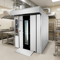 Four rotatif diesel professionnel en acier inoxydable épaissi à 16 plateaux pour divers produits de boulangerie