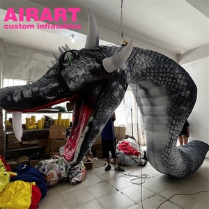 Bardecoratie Angstaanjagende Opblaasbare Pythons,Indoor Event Halloween Prop Opblaasbare Cobra 'S - Product Image 5