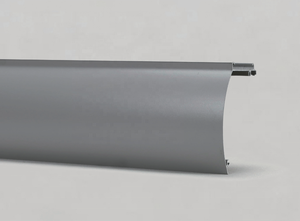 פרופיל אלומיניום מודרני זברה תריסי מסך מובנה מסילות ברזל וילון מובנה לשימוש יומיומי קורניס נמוך - Product Image 3