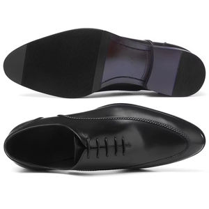 Zapatos Oxford de Hombre con Cordones y Estampado, Estilo Británico, Casuales, para Padrino de Boda, Negocios, Formales, de Cuero Genuino con Suela de Goma - Product Image 5