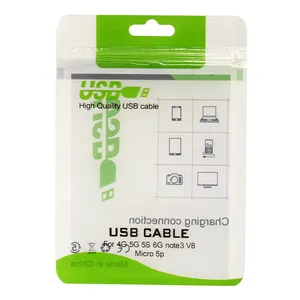 Высококачественный пластиковый пакет Qackage 3C, электронный USB-кабель, сумка для перепродажи