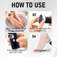 Lime Pied Electrique Removedor De Callos Electrico Wireless 2 en 1 Electric Foot Callus Remover Dissolvant De Callosites