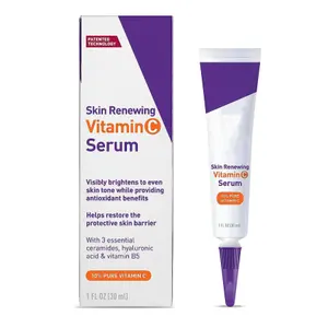 Serum Vitamin C memperbarui kulit, Serum Vitamin C dengan asam Hyaluronic pemutih mencerahkan warna memperbaiki kulit esensi pelembab 30ml