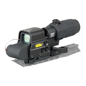 Ensemble Combo Viseur de Chasse Holographique Tactique 558 Point Rouge + Loupe G33 Viseur Réflexe Lunette Optique Réflexe Ouverte - Product Image 1