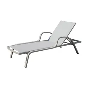Mobiliário exterior de alumínio 2022, cadeiras luxuosas para piscina, jardim, espreguiçadeira, praia, cama diurna