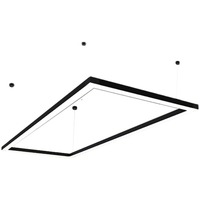 Luminaire suspendu LED à économie d'énergie, dimmable, bande lumineuse à raccordement sans soudure, luminaire rectangulaire pour bureau, salle de réunion, supermarché