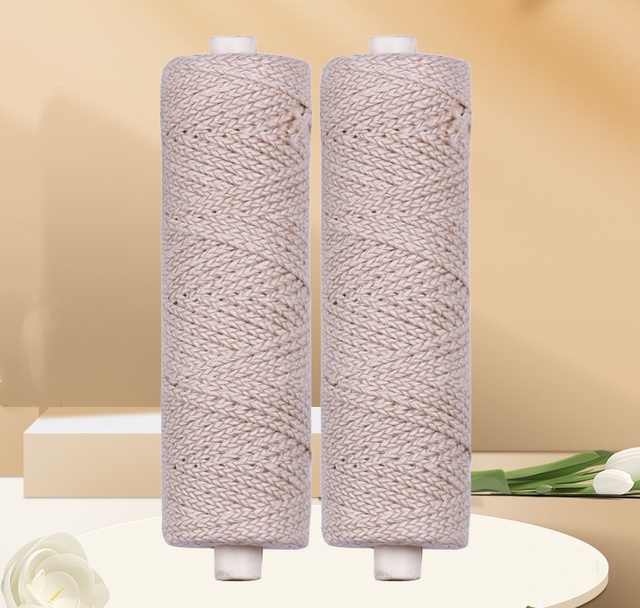 High Quality Non-Toxic Eco-Friendly Cotton Candle Wick Roll with Paper Inside 35/40/45 Ply for Candle Making