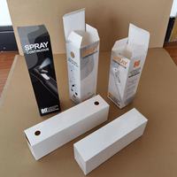Boîte d'emballage personnalisée en carton blanc recyclé avec pelliculage mat pour flacon de parfum vide de 4 oz, 5 ml à 500 ml