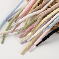 YH élégant 5mm rond flou plat Polyester lacets coloré moelleux 1970 AF1 baskets bottes paire avec pour élégant