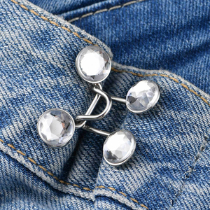 Clip de taille réglable avec bouton pression boucle de Style perle pour jean aiguille en métal accessoires de vêtements <span class=keywords><strong>couture</strong></span> - Product Image 3