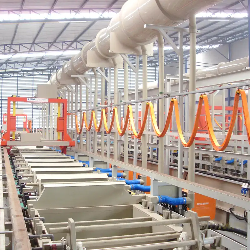Línea de producción de equipo de chapado en barril, planta de galvanoplastia de cobre, Zinc chapado en