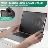 Protection d'écran pour ordinateur portable 16 pouces 16:10, adsorption magnétique, pour Dell HP Asus Lenovo, film anti-reflet mat et transparent
