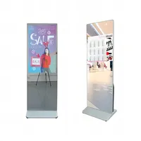 Soporte de suelo de 42 pulgadas, espejo mágico, pantalla táctil Lcd, quiosco, cabina de fotos, pantalla de publicidad, gimnasio, Fitness, espejo inteligente