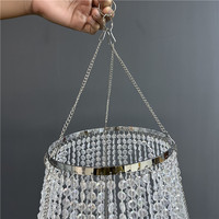 Lustre de Mariage Moderne de Luxe, Centre de Table en Cristal Perlé, Lustres en Acrylique pour Mariages, Décoration Lumineuse de Plafond