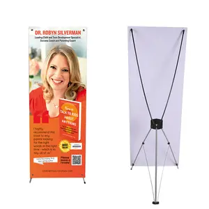 New Product Reusable Wholesale Outdoor Display Adjustable Stand Trade Show X Banner Printing